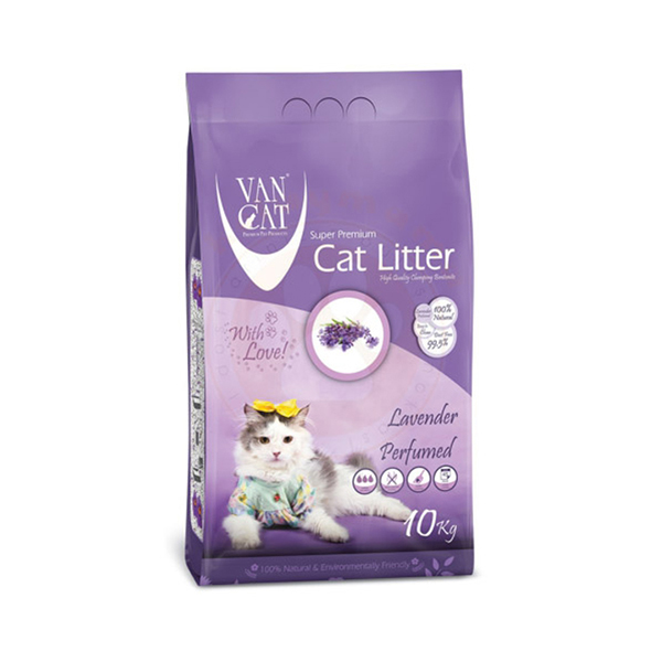 [500127] Vancat İnce Taneli Lavanta Kokulu Kedi Kumu 10 Kg