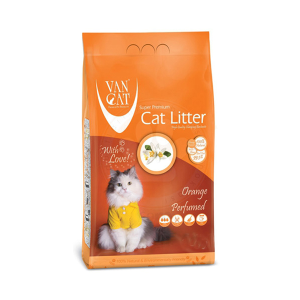 [500131] Vancat İnce Taneli Portakal Kokulu Kedi Kumu 10 Kg