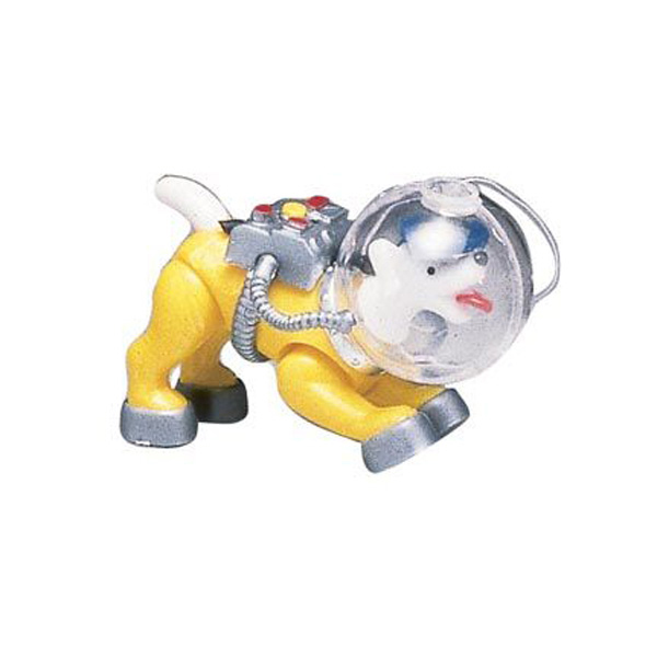 [672-082] Venys Akvaryum Dekoru Astronot Köpek Sarı