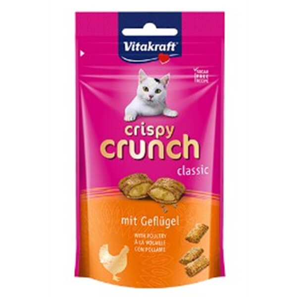 [461-28814] Vitakraft Crispy Crunch Kümes Hayvanlı Kedi Ödül Maması 60 Gr