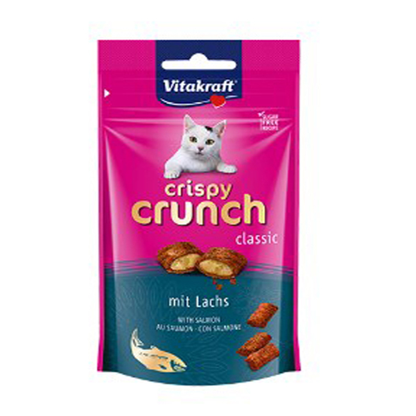 [461-28815] Vitakraft Crispy Crunch Somonlu Kedi Ödül Maması 60 Gr