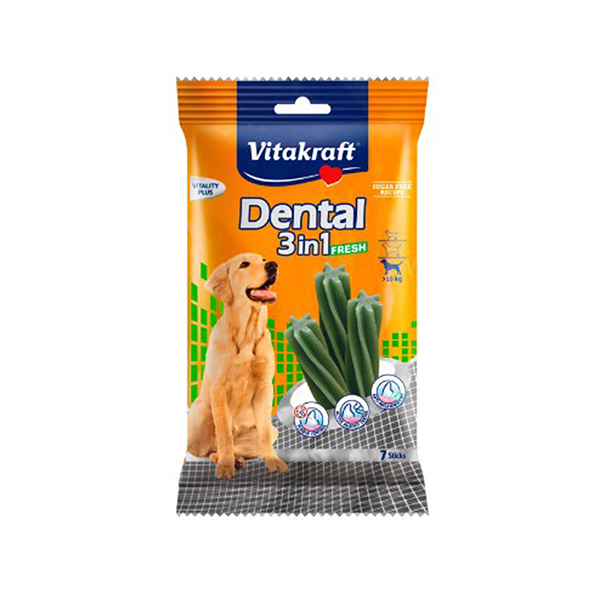 [461-30892] Vitakraft Naneli Köpek Diş Bakım Ödülü 3İn1 M