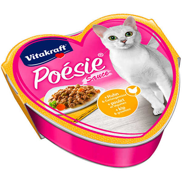 [461-31635] Vitakraft Poesie Tavuklu Ve Sebzeli Yetişkin Kedi Konservesi 85 Gr