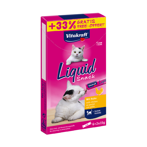 [461-26684] Vitakraft Taurine Tavuklu Sıvı Kedi Ödül Maması 90 Gr