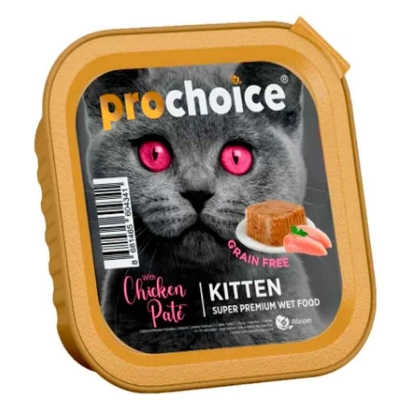 Pro Choice Kitten Pate Tavuklu Yavru Konserve Kedi Maması (1 Adet)