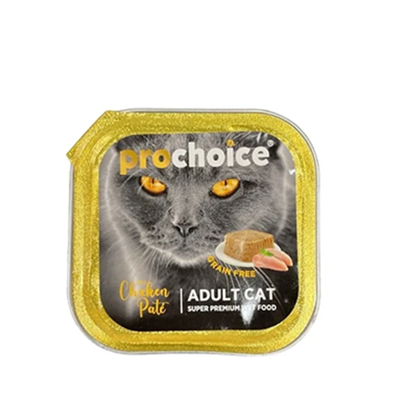 Prochoice Adult Pate Tavuklu Alu Tray Yetişkin Konserve Kedi Maması (1 Adet)