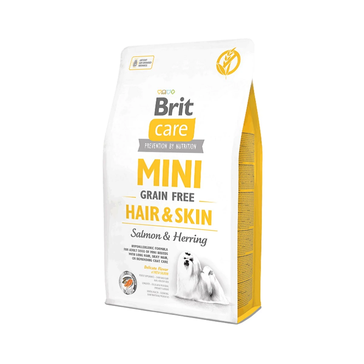 Brit Care Mini Hair Skin Somonlu Tahılsız Küçük Irk Köpek Maması (2 Kg)