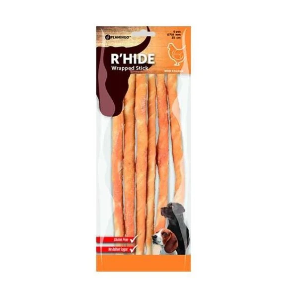 Flamingo Rhide Tavuk Sargılı Stick Köpek Ödül Maması (130 Gr, 25 Cm, 3 Adet)