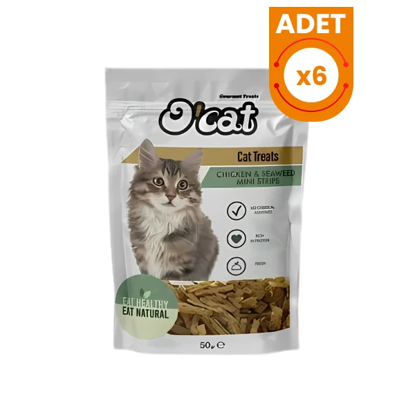 O Cat Tavuk ve Brokolili Cips Kedi Ödül Maması (1 Adet)