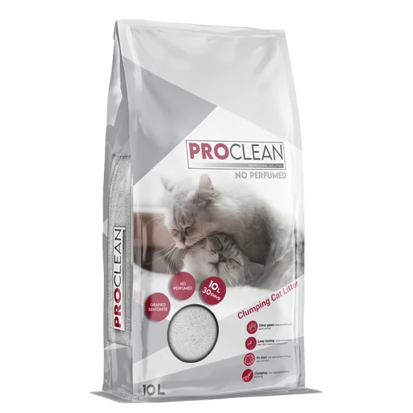 ProClean Naturel Kokusuz Topaklanan Kedi Kumu (10 Lt, 1 Adet, Kalın Taneli, İnce Taneli)