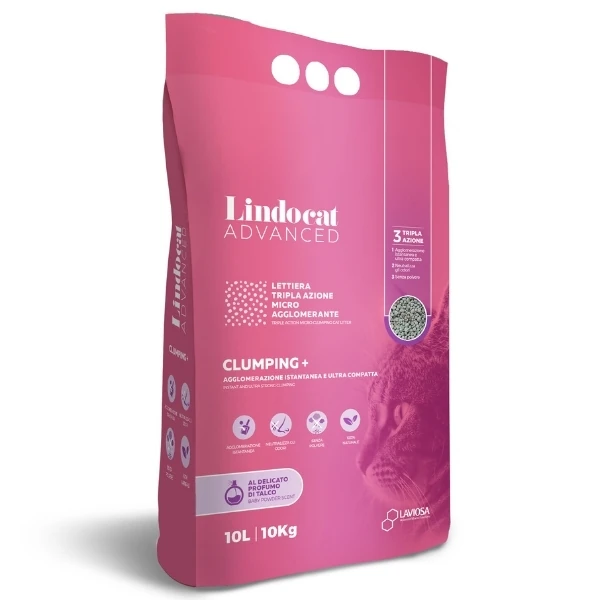 Lindocat Advanced Bebek Pudralı Ekstra Güçlü Topaklanan Gri Kedi Kumu (1 Adet, İnce Taneli)