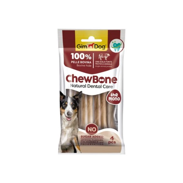 Gimdog Chew Bone Diş Sağlığı Destekleyici Naturel Press Köpek Çiğneme Kemiği 1 Adet (120 Gr, 20 Cm)