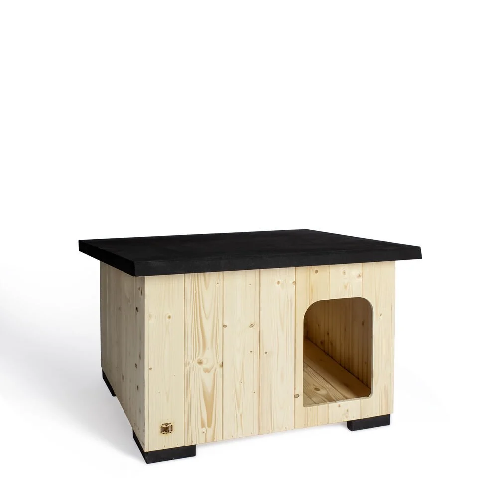 Doggie Barka Model Ahşap Köpek Kulübesi (54x77x61 Cm, Small)