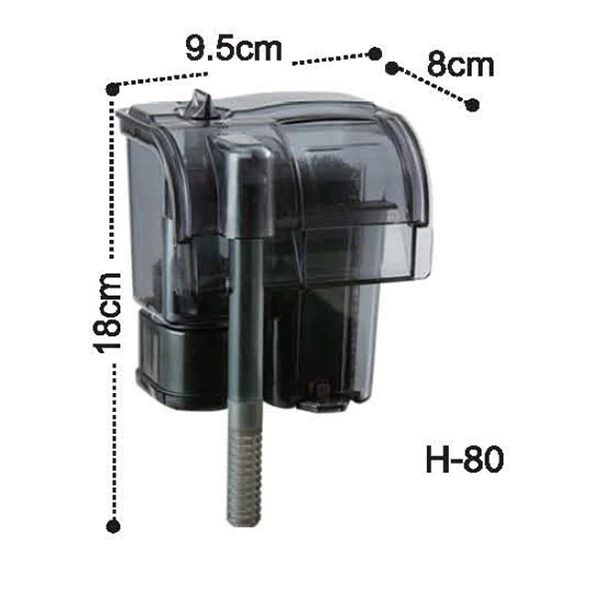 Dophin Akvaryum Askılı Şelale Filtre (H800, 250 L/h)