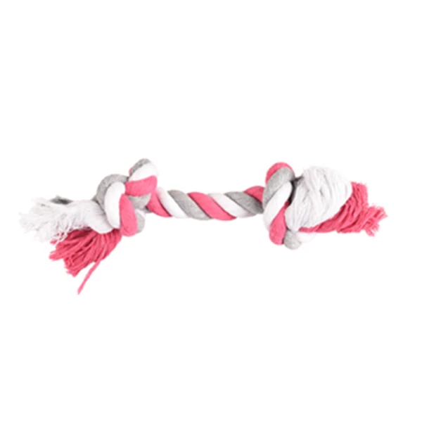 Flamingo İki Düğümlü Diş İpi Köpek Oyuncağı (30 Cm, Small)