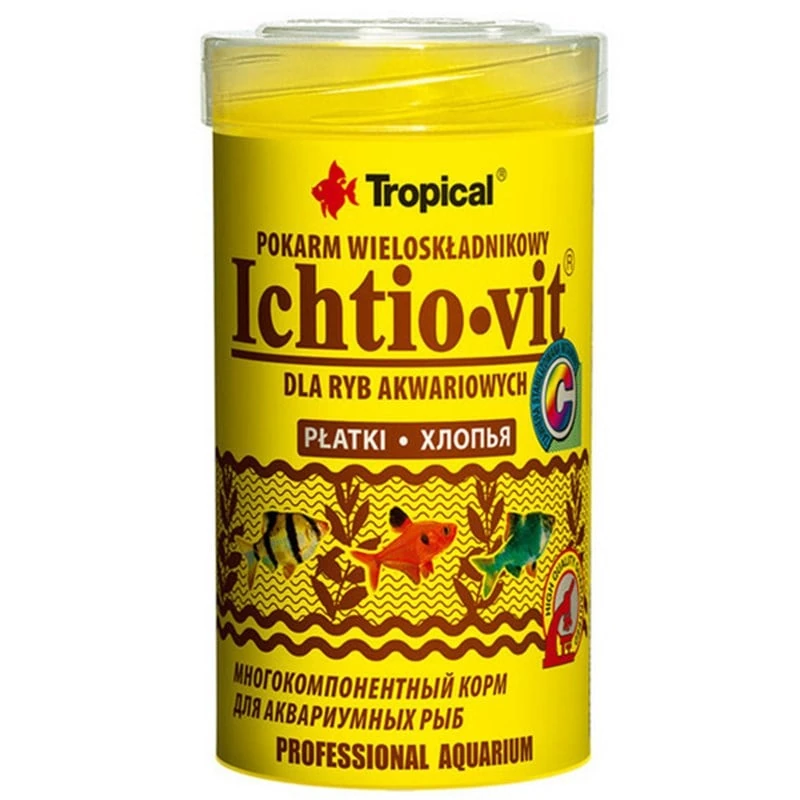 Tropical İchtio-Vit Zengin İçerikli Pul Balık Yemi (200 Gr, 100 Ml)
