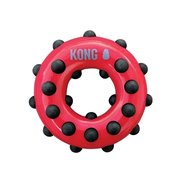 Kong Dotz Halka Sesli Köpek Oyuncağı (15 Cm, Small)
