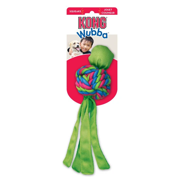 Kong Köpek Wubba Weaves Sesli Oyuncak (34 Cm, Small)