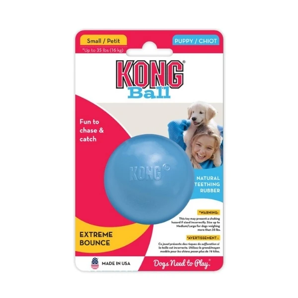 Kong Delikli Top Yavru Köpek Oyuncağı (7.5 Cm, Small)