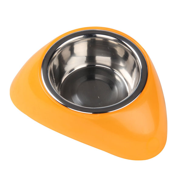 Pawise Plastik Ayaklı Kedi ve Köpekler için Çelik Mama ve Su Kabı (Mavi, 350 Ml)