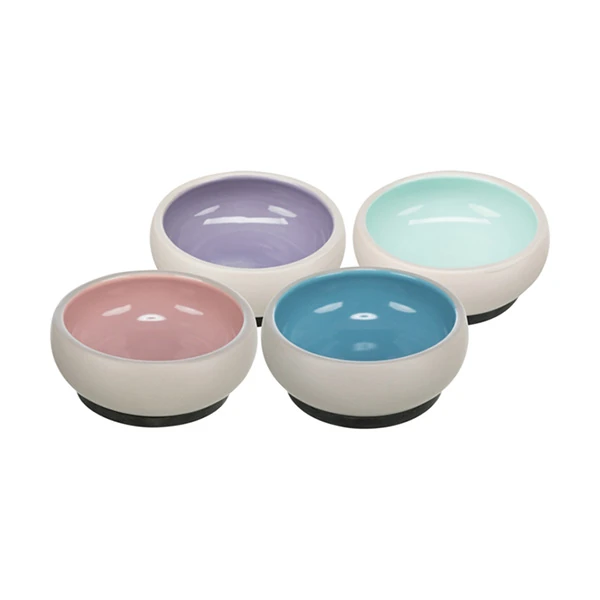 Trixie Kauçuk Kaymaz Tabanlı Seramik Köpek Mama ve Su Kabı (11 Cm, 1 Lt)