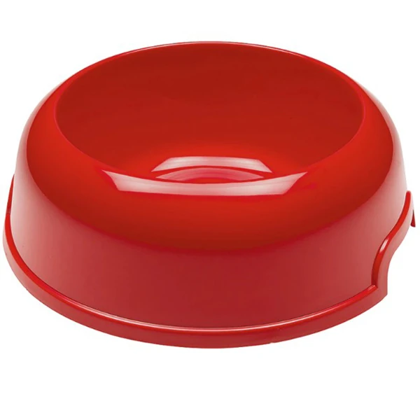 Ferplast Party 10 Plastik Köpek Mama ve Su Kabı Kırmızı (33.5x11 Cm, 3 Lt)