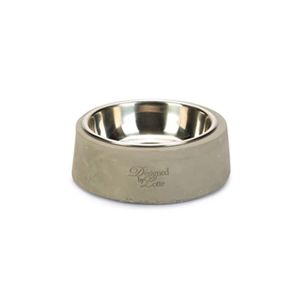 Karlie Beton Paslanmaz Çelik Kedi ve Köpek Mama ve Su Kabı (20x20x6 Cm, 160 Ml)
