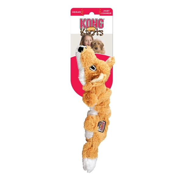 Kong Knots Tilki Peluş Köpek Oyuncağı (26 Cm, Large)