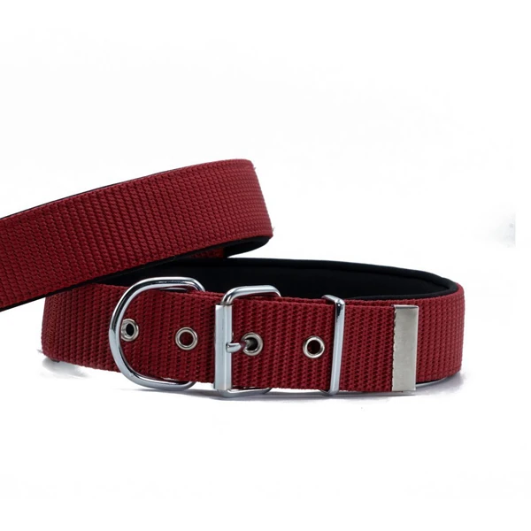 Doggie Konfor Dokuma Köpek Boyun Tasması (Siyah, 3x42-50 Cm, Small)