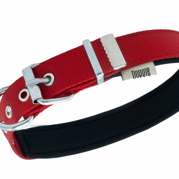 Doggie Comfort Dokuma Çivili Köpek Boyun Tasması (Mor, 3x42-50 Cm, Small)