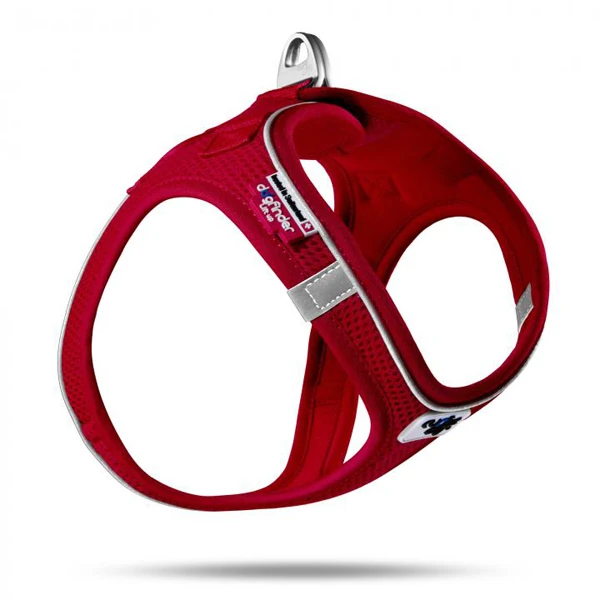 Curli Magnetic Vest Harnes Köpek Göğüs Tasması Kırmızı (35-40 Cm, Small)