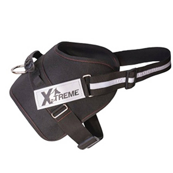 Mps X-Treme Pro Reflektörlü Köpek Göğüs Tasması (Siyah, Small)