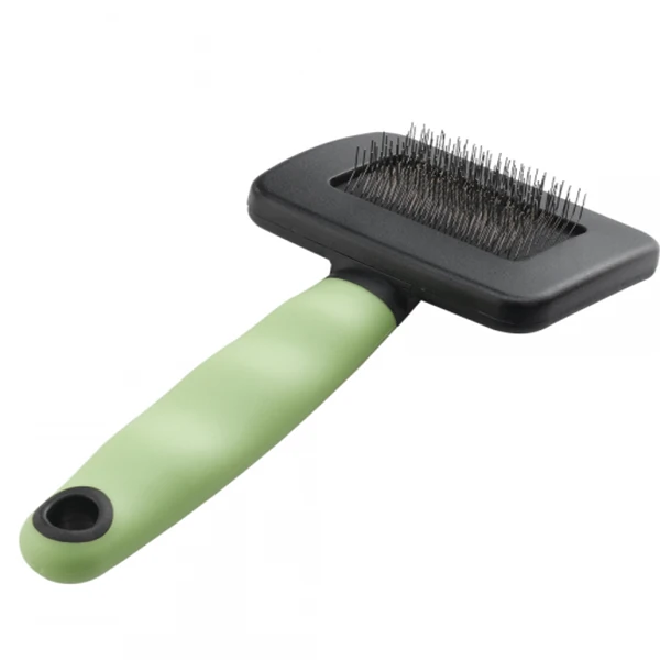 Ferplast Gro 5800 Slicker Plastik Saplı Kedi ve Köpek Tüy Fırçası (16 Cm, Small)