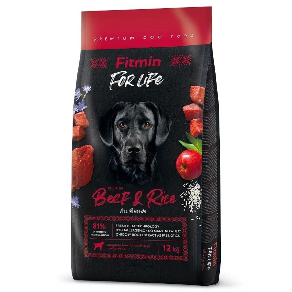 Fitmin For Life Sığır Etli ve Pirinçli Yetişkin Köpek Maması 2.5 Kg
