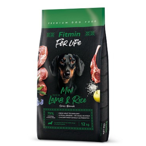 Fitmin For Life Mini Irk Kuzu Etli ve Pirinçli Yetişkin Köpek Maması