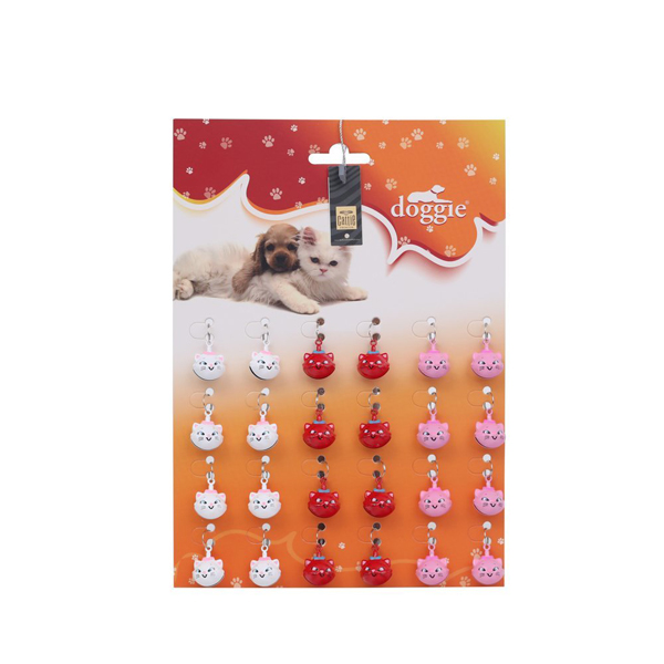 Cattie Kedi Şekilli Küçük Kedi Çanı Pembe 15 Mm
