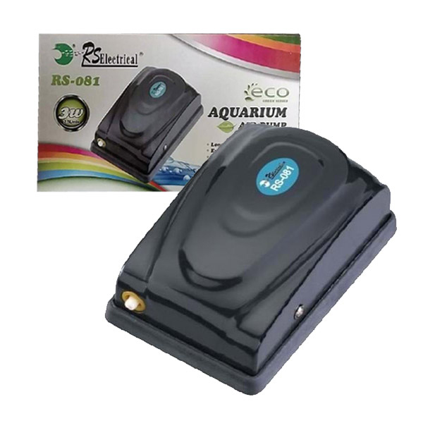 RS Akvaryum Hava Motoru 1 Çıkışlı 3W 1.2 Lt/dk (3W 2.5 Lt/dk)
