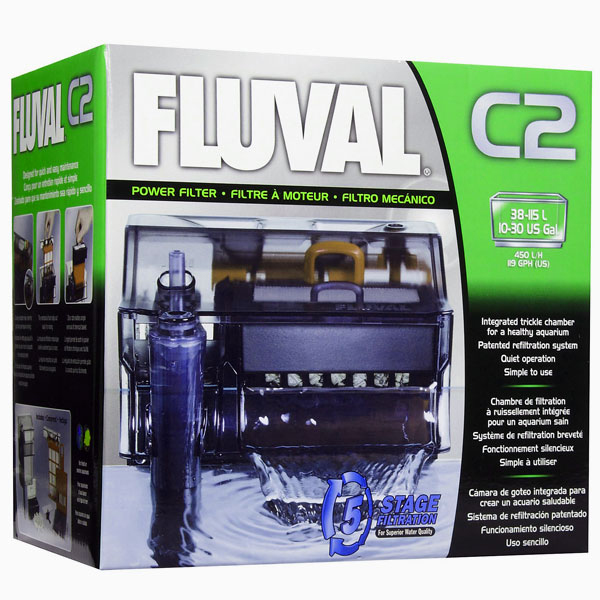 Fluval C2 Akvaryum Power Filtre (21.59x16.51x22.86 Cm, 5W 400 Lt/h)
