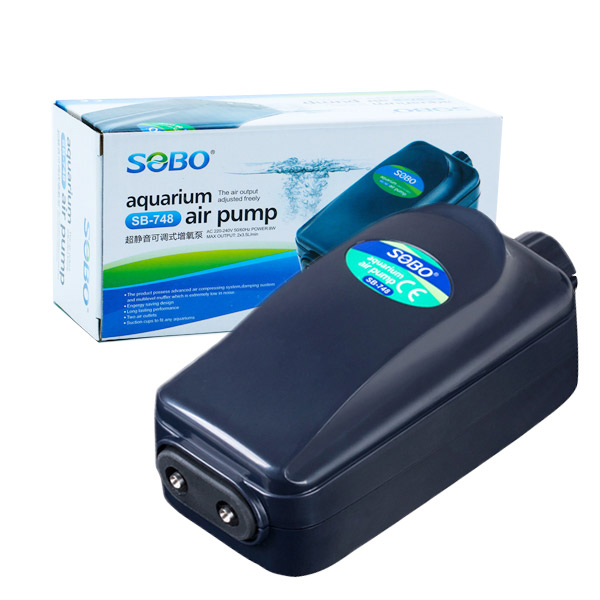 Sobo Akvaryum Hava Motoru 2 Çıkışlı (8W 3.5 Lt/min, SB-848)