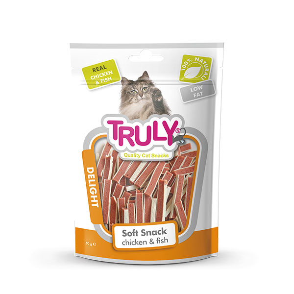 Truly Tavuklu ve Balıklı Sandviç Yumuşak Kedi Ödül Maması