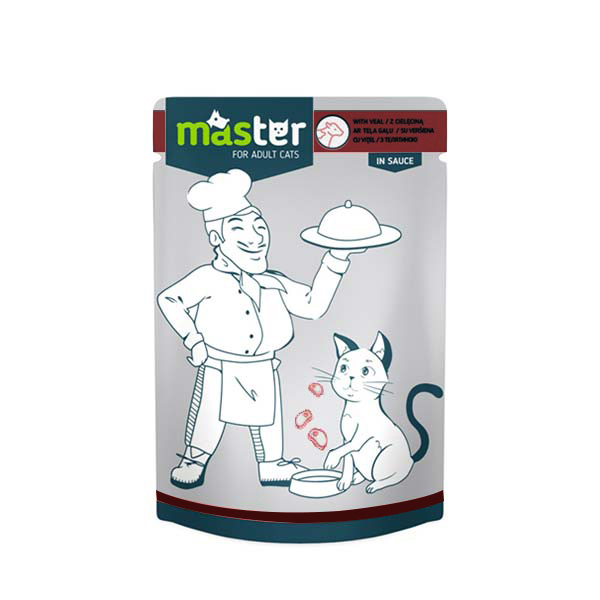 Master Jöleli Dana Etli Pouch Konserve Kedi Maması