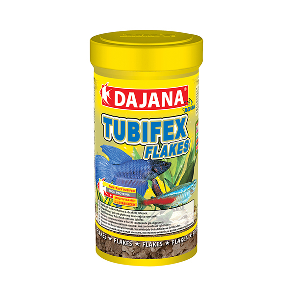 Dajana Tubifex Flakes Akvaryum Balık Yemi (50 Gr, 100 Ml)