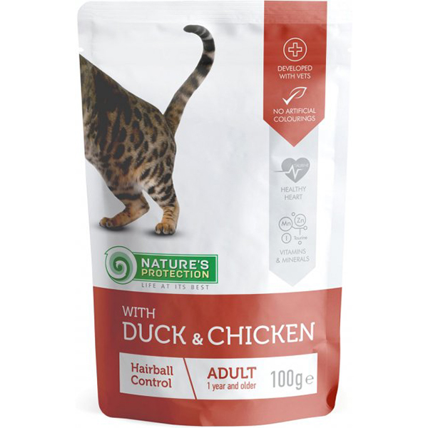 Natures Protection Ördek ve Tavuklu Pouch Yetişkin Kedi Maması