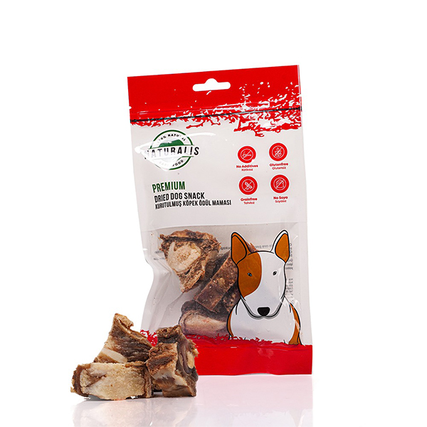 Naturalis Kurutulmuş Sığır Etli Kuyruk Köpek Ödül Maması
