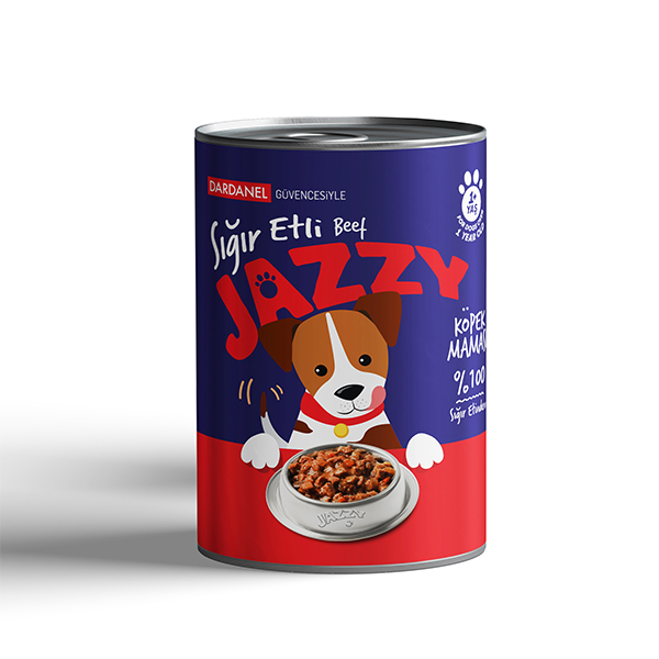 Jazzy Sığır Etli Yetişkin Konserve Köpek Maması