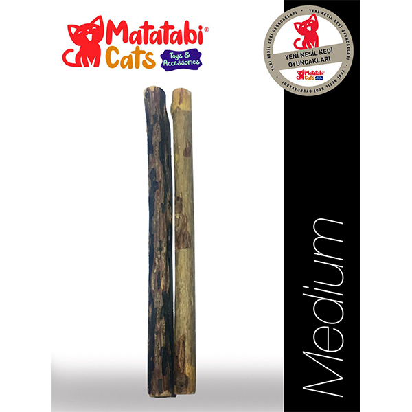 Matatabi Cats Stick Çubuk Kedi Oyuncağı 2 Adet (11 Cm, Medium)