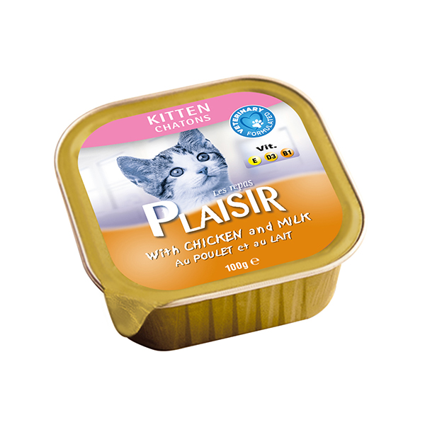 Plaisir Kitten Tavuklu Pate Yavru Konserve Kedi Maması
