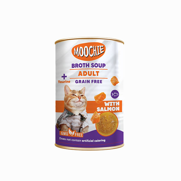 Moochie Et Suyu İçerisinde Somon Balıklı Çorba Yetişkin Kedi Ödülü