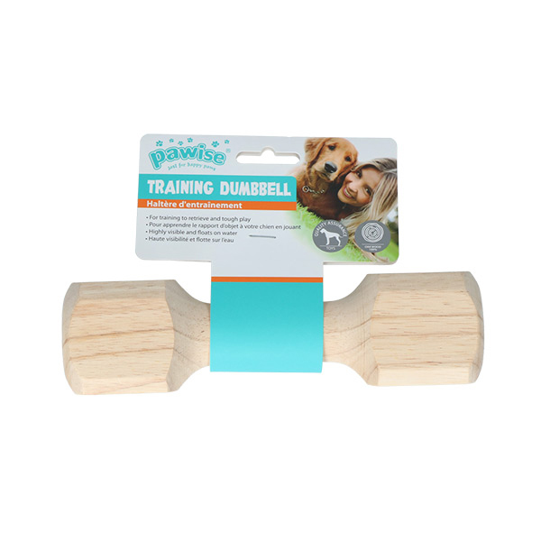 Pawise Ahşap Köpek Eğitim Dambılı (20 Cm, Small)