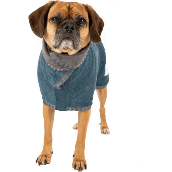 Ruff & Tumble Süper Emici Pamuklu Köpek Bornozu Puantiyeli (64-72 Cm, Xsmall)